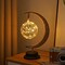 Enchanted Lunar Lamp -Magic Moon Shape Lamp,LED Crescent Light,Ramadan Lamp,Hanging Moon Lamp,Home Bedroom Romantic Bedside Desktop Nightstand Decoration. Decorative Lights
